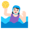 Woman Playing Water Polo- Light Skin Tone emoji on Microsoft